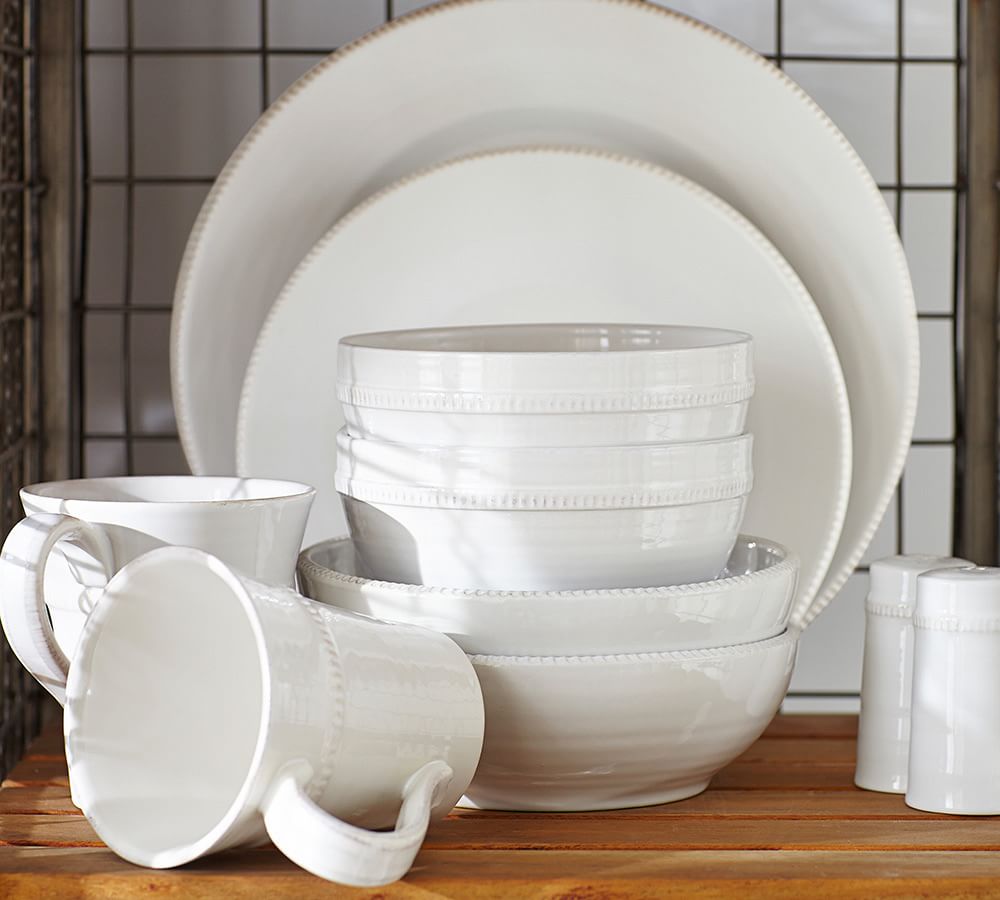 Pottery barn white dishes hot sale